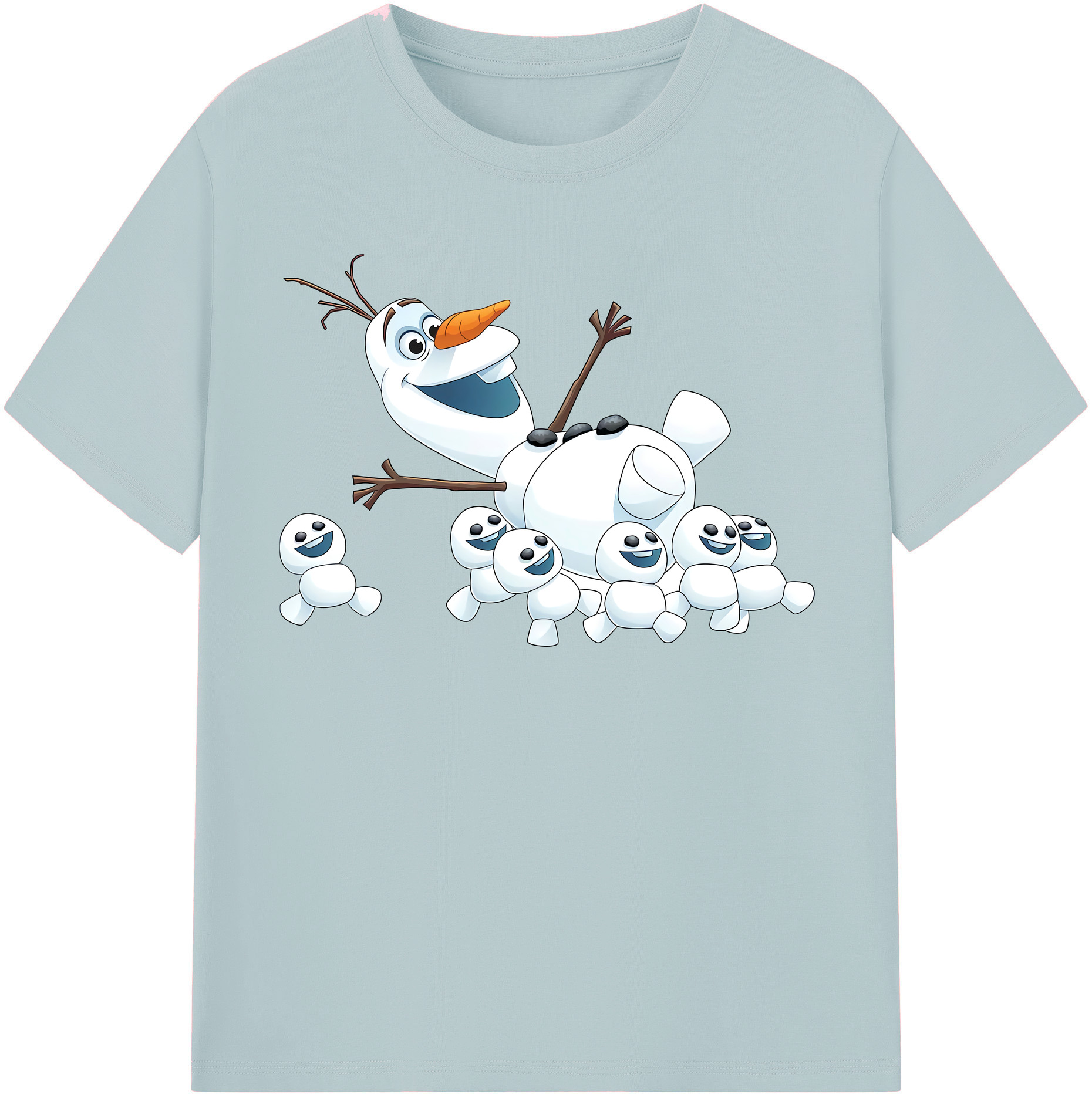（画像用） アナと雪の女王 アンナ エルサ Frozen Anna Elsa 綿100％半袖Tシャツ（フロントプリント）